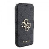 Guess iPhone 15 Cover 4G Logo Grå