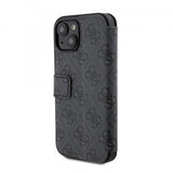Guess iPhone 15 Cover 4G Logo Grå