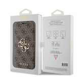 Guess iPhone 15 Pro Max Cover 4G Logo Brun