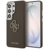 Guess Samsung Galaxy S26 Ultra Cover 4G Logo Grained Brun