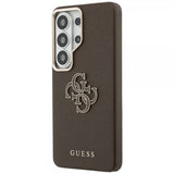 Guess Samsung Galaxy S26 Ultra Cover 4G Logo Grained Brun