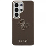Guess Samsung Galaxy S26 Ultra Cover 4G Logo Grained Brun