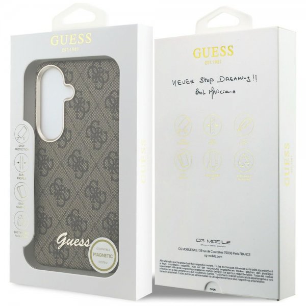 Guess Samsung Galaxy S26 Cover 4G Script MagSafe Brun