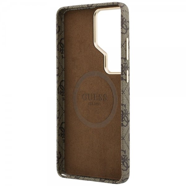 Guess Samsung Galaxy S26 Ultra Cover 4G Script MagSafe Brun
