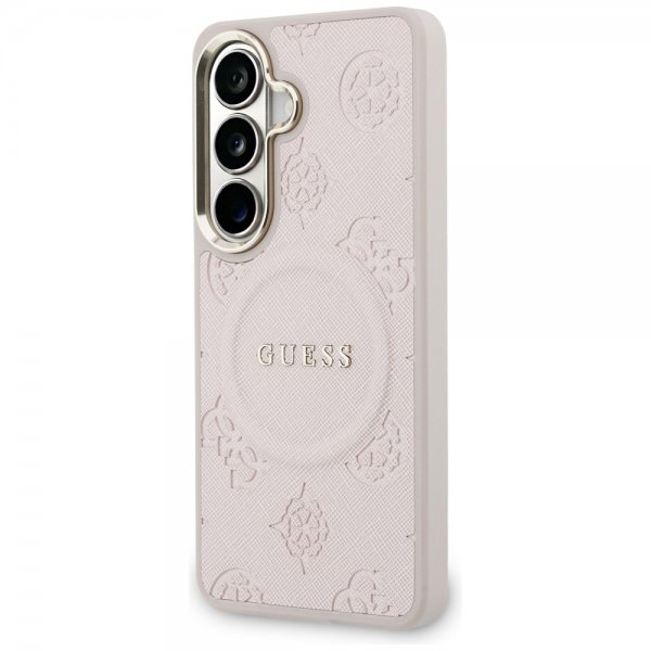 Gæt Samsung Galaxy S26 Cover Saffiano Peony MagSafe Rosa