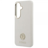 Guess Samsung Galaxy S26 Cover Rhinestone Logo MagSafe Beige
