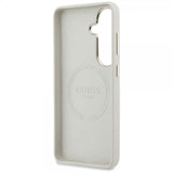Guess Samsung Galaxy S26 Cover Rhinestone Logo MagSafe Beige