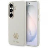 Guess Samsung Galaxy S26 Plus Cover Rhinestone Logo MagSafe Beige
