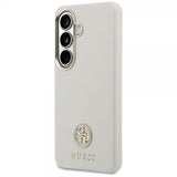 Guess Samsung Galaxy S26 Plus Cover Rhinestone Logo MagSafe Beige