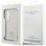 Guess Samsung Galaxy S26 Plus Cover Rhinestone Logo MagSafe Beige