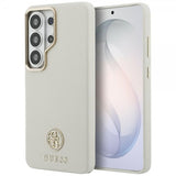 Guess Samsung Galaxy S26 Ultra Cover Rhinestone Logo MagSafe Beige