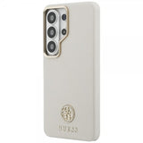Guess Samsung Galaxy S26 Ultra Cover Rhinestone Logo MagSafe Beige