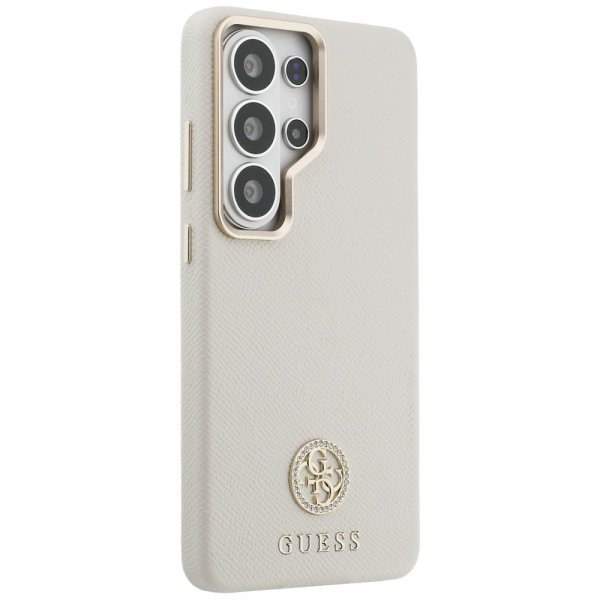 Guess Samsung Galaxy S26 Ultra Cover Rhinestone Logo MagSafe Beige