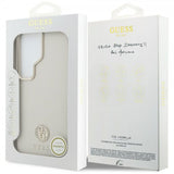 Guess Samsung Galaxy S26 Ultra Cover Rhinestone Logo MagSafe Beige