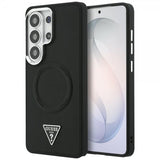 Guess Samsung Galaxy S26 Ultra Cover Triangle Logo Embossed MagSafe Sort