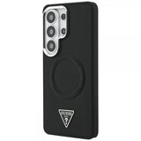 Guess Samsung Galaxy S26 Ultra Cover Triangle Logo Embossed MagSafe Sort