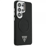 Guess Samsung Galaxy S26 Ultra Cover Triangle Logo Embossed MagSafe Sort