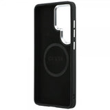 Guess Samsung Galaxy S26 Ultra Cover Triangle Logo Embossed MagSafe Sort