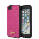 Guess iPhone 7/8/SE Cover Croco Magenta