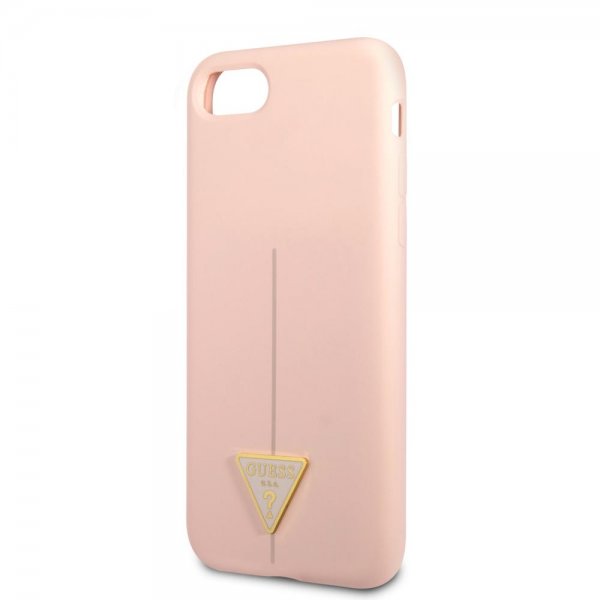 Guess iPhone 7/8/SE Cover Metal Triangle Rosa