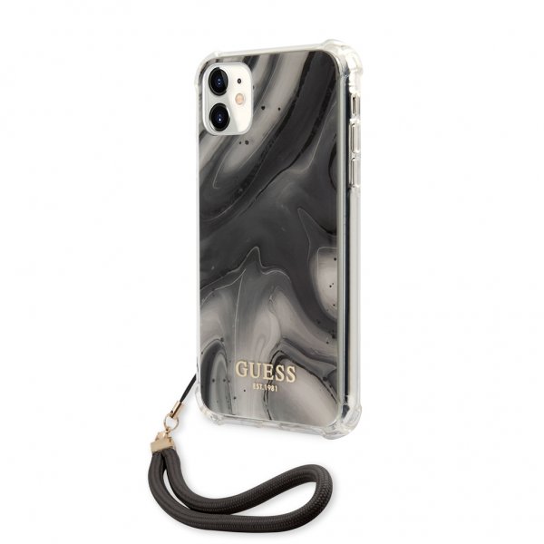 Guess iPhone 11 Cover Marmor Grå