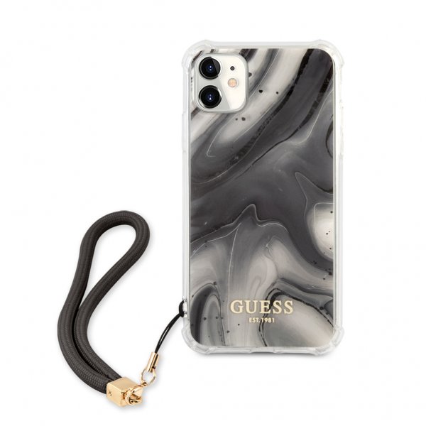 Guess iPhone 11 Cover Marmor Grå