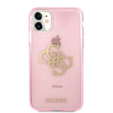 Guess iPhone 11 Cover Full Glitter Rosa