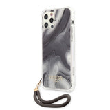 Guess iPhone 12 Pro Max Cover Marble Grå