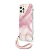 Guess iPhone 12 Pro Max Cover Marble Rosa