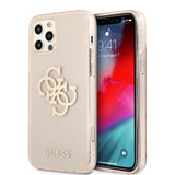 Guess iPhone 12 Pro Max Cover Full Glitter Guld