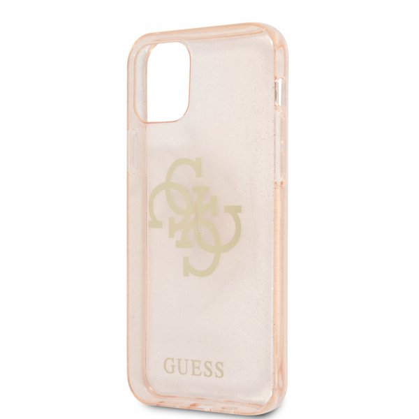 Guess iPhone 12 Pro Max Cover Full Glitter Guld