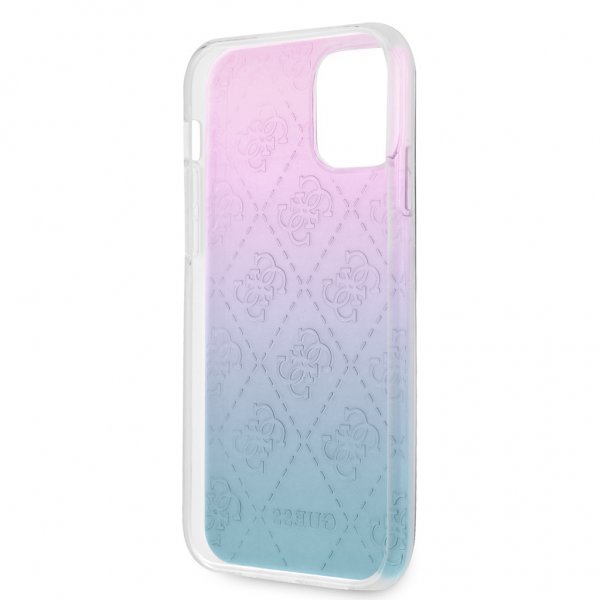 Guess iPhone 12/iPhone 12 Pro Cover 3D Raised Blå