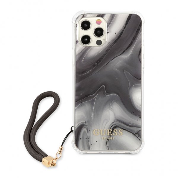 Guess iPhone 12/iPhone 12 Pro Cover Marble Grå