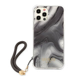 Guess iPhone 12/iPhone 12 Pro Cover Marble Grå