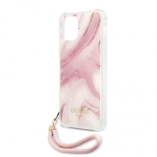 Guess iPhone 12/iPhone 12 Pro Cover Marble Rosa