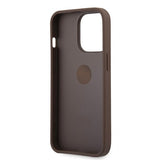 Guess iPhone 13 Pro Cover Ring Stand Brun