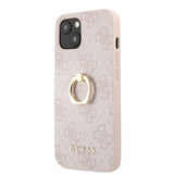 Guess iPhone 13 Cover Ring Stand Rosa