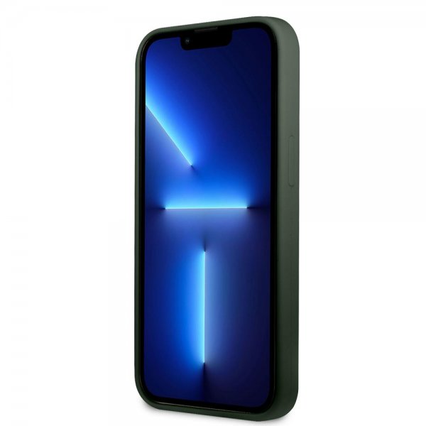 Guess iPhone 13 Skal Silicone Metal Logo 4G Grøn
