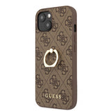 Guess iPhone 13 Mini Skal Ring Stand Brun