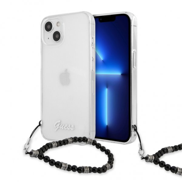 Guess iPhone 13 Mini Cover Pearl Handle Script Logo Sort