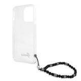 Guess iPhone 13 Pro Max Cover Pearl Handle Script Logo Sort