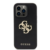 Guess iPhone 15 Pro Cover Perforated Glitter Sort