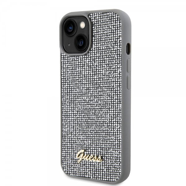 Guess iPhone 15 Cover Square Mirror Sølv