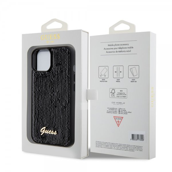 Guess iPhone 15 Cover Sequin Sort