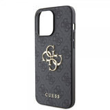 Guess iPhone 15 Pro Max Cover 4G Logo Grå