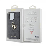 Guess iPhone 15 Pro Max Cover 4G Logo Grå