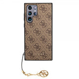 Guess Samsung Galaxy S22 Ultra Skal 4G Charms Brun