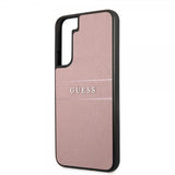 Guess Samsung Galaxy S22 Plus Cover Saffiano Metal Logo Rosa