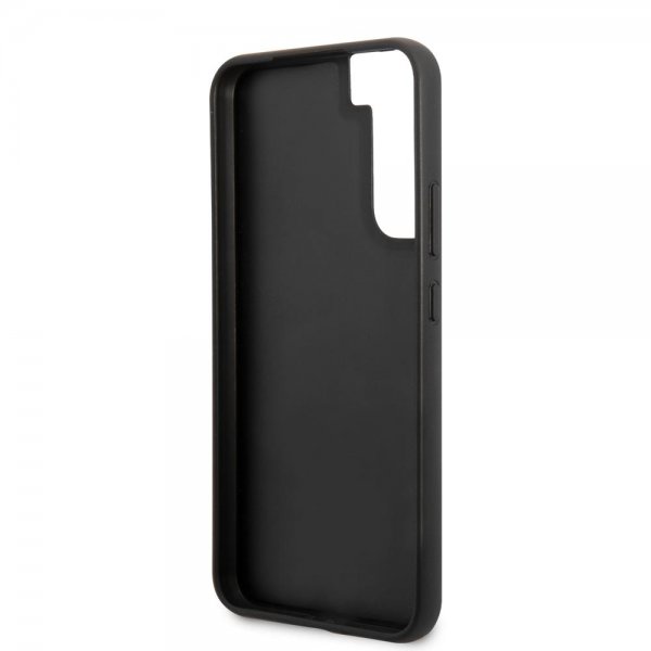 Guess Samsung Galaxy S22 Plus Cover Saffiano Metal Logo Rosa