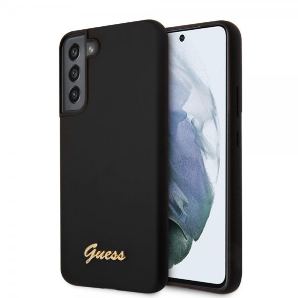 Guess Samsung Galaxy S22 Cover Script Metal Logo Sort